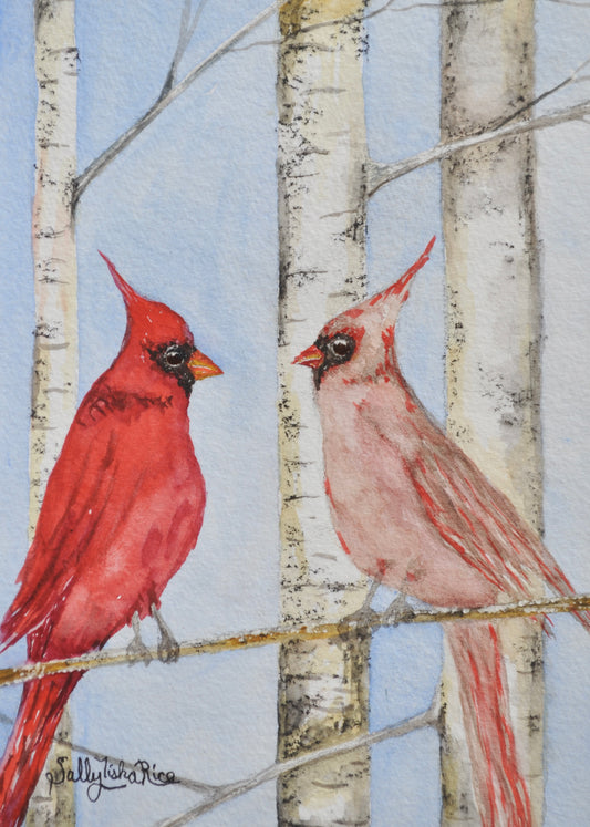 Cardinals In Birch